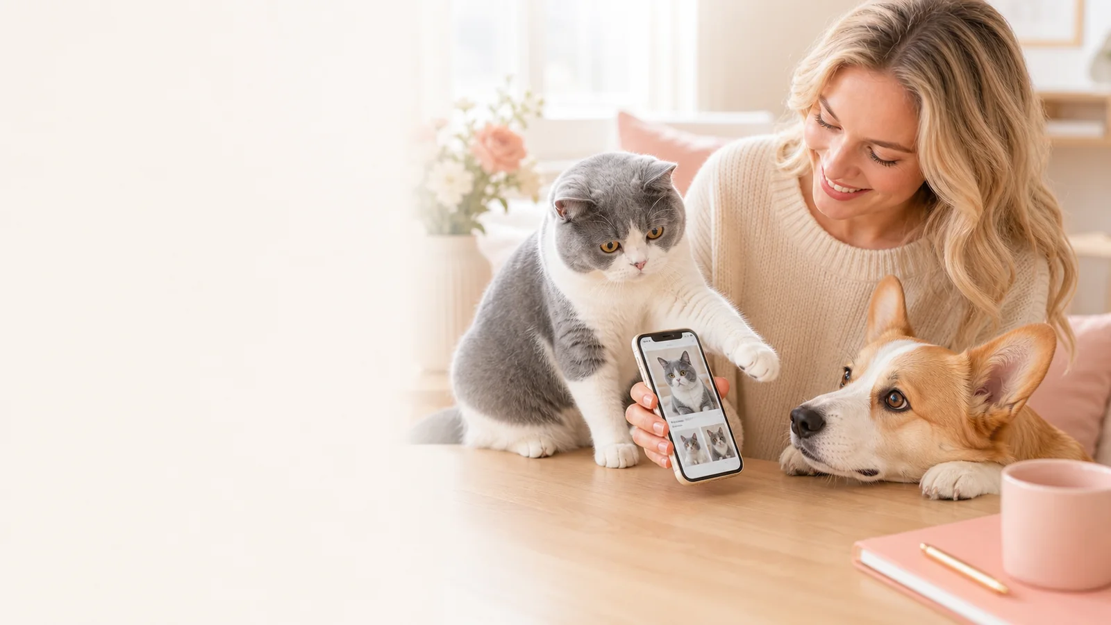 A clear pet photo ready for a personalized gift